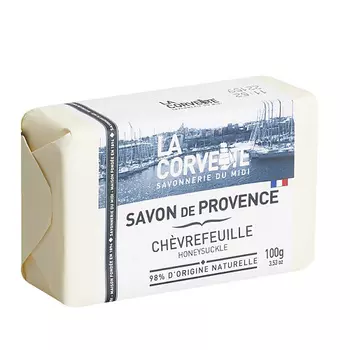 LA CORVETTE Мыло туалетное прованское для тела Жимолость Savon de Provence Honeysuckle