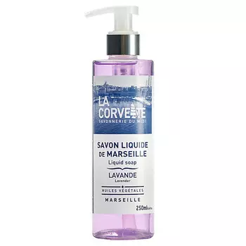 LA CORVETTE Мыло жидкое из Марселя для тела Лаванда Marseille Lavender Liquid Soap