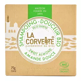 LA CORVETTE Твердый шампунь органический Сладкий миндаль Marseille Sweet Almond Solid Shampoo