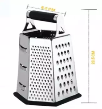 Терка шестигранная 14, 8*23.5 см Unigood ks1027