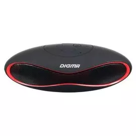 Портативная акустика Digma S-10 SP103B черная, 3W, 1.0, BT