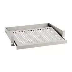 Полка выдвижная, угловая Zpas WZ-5841-14-01-011 2Uх444х555 мм (до 20 кг), цвет серый (RAL 7035) (ан. WZ-SB28-00-01-011)