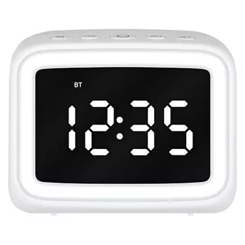 Портативная акустика TFN Light TFN-BS08-01WH 18Вт, BT, 3000 мА*ч, часы, радио, белый
