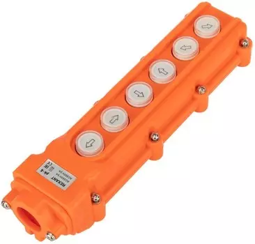 Пост кнопочный Rexant 36-9212 ПK-6 на 6 кнопок IP54