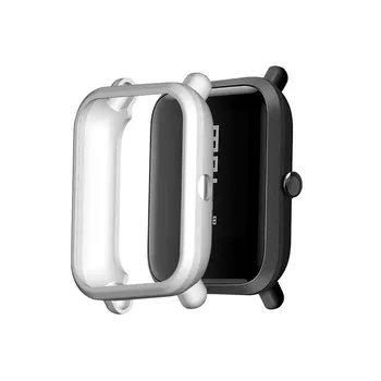 Мягкий защитный чехол из ТПУ для Amazfit bip 1S Bip S чёрный