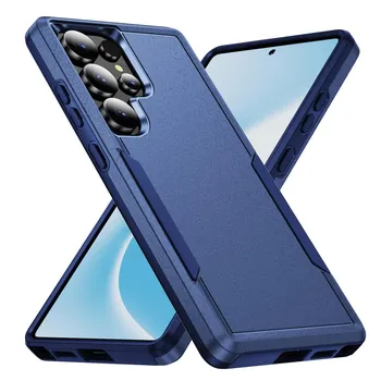 для Samsung S25 S24 Ultra противоударные аксессуары для телефонов Чехол для Samsung Galaxy S25 Ultra S24 Plus S23 FE S22 S21 Чехлы for Galaxy S25 чёрный