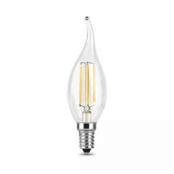 лампа GAUSS Filament 7Вт Е14 LED 580Лм 4100К свеча на ветру