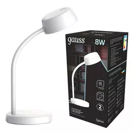 лампа настольная GAUSS Qplus LED 8Вт 600Лм 4000К 170-265В диммируемый белый