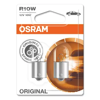 лампа OSRAM R10W 12В 10Вт BA15s 2шт