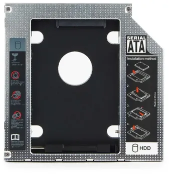 Адаптер AgeStar MF-95-02 низкопрофильный для 2.5-дюймового накопителя в отсек 5.25 дюйма, 12,7 мм