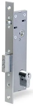 Замок PERCo PERCo-LBP85.2 электромеханический врезной нормально-открытый с питанием через засов замка для установки на двери из алюминиевого профиля.