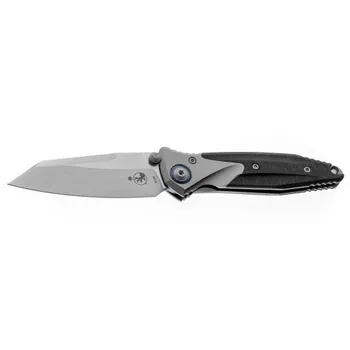 Складной нож Microtech Socom Bravo Mini Warcom, сталь M390, рукоять титан/карбон
