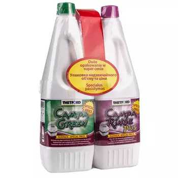 набор жидкостей DUOPACK CAMPA GREEN , 1,5 л и RINSE , 1,5 л