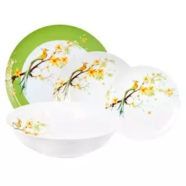 набор столовый DOMENIK Paradise bird 6/19 фарфор