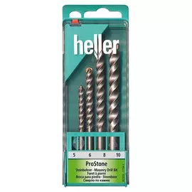 набор сверл по камню HELLER 4 предмета