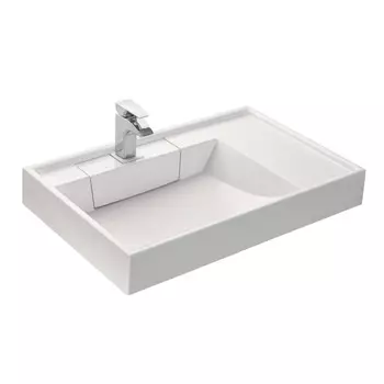 Раковина Акватон Рейн 1A72113KRW010 80 см, для стиральной машины, белая