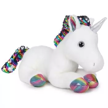 AURORA Единорог разноцветный мягкая игрушка, 30 см