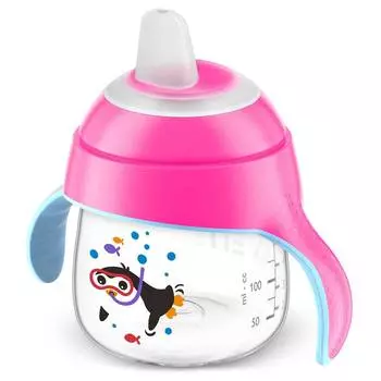 Avent Чашка-поильник 6 мес+, 200 мл, розовая