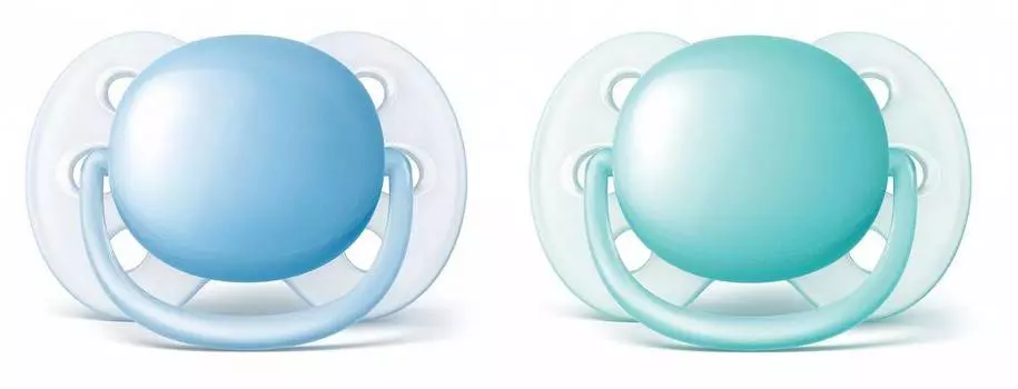 Avent Philips Соска-пустышка силиконовая ортодонтическая, 6-18 месяцев, 2 штуки