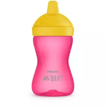 Avent Поильник с твердым носиком, 18 мес+, 300 мл, розовый