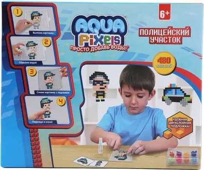 1Toy Aqua Pixels "Полицейский участок" 480 деталей