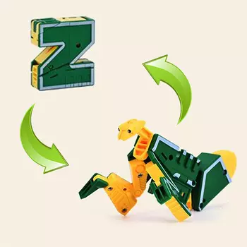 1Toy "Трансботы Lingvo Zoo - Буква Z" - буква-трансформер