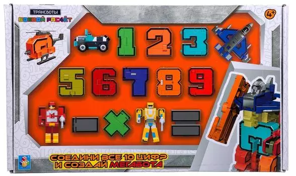 1Toy Трансботы "Боевой расчет Т16428" - набор 10 цифр, 5 знаков