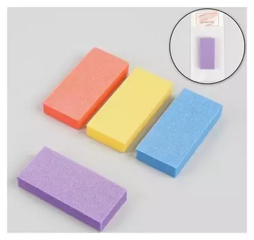 Баф наждачный для ногтей, двусторонний, 7,6 × 3,5 × 1,3 см