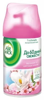 Баллон сменный для автоосвежителя Airwick магнолия и цв. вишня (250мл)