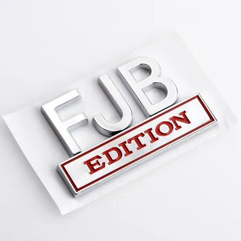 Автомобильная наклейка 3D металлическая эмблема FJB EDITION, значок, наклейки, автомобильный Стайлинг чёрный/серебряный