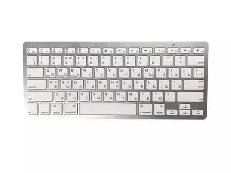 Беспроводная Bluetooth клавиатура для Android Mac Windows (BK 3001) (Белый)