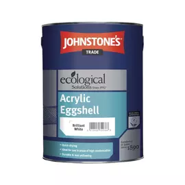 Краска акриловая полуматовая JohnStones Acrilic Eggshell Brilliant White 2,5 л