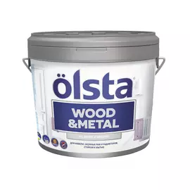 Краска Olsta Wood&amp;Metal База А 0,9 л