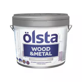 Краска Olsta Wood&amp;Metal База А 2,7 л