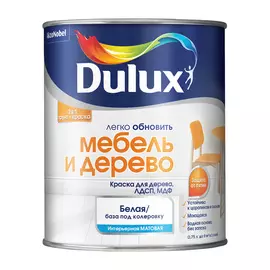 Краска Dulux мебель и дерево 0.75 л bw