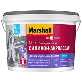 Краска фасадная Marshall Akrikor База BW 9 л