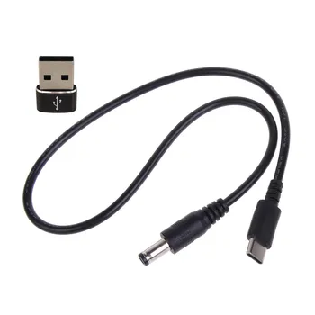 Кабель питания USB Type C PD to DC5.5x2.1mm для маршрутизаторов, камер, вентиляторов QC3.0 USB 5V9V12V1.5A Вход Type C PD 5V9V12V3A 1M-5V