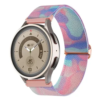 Нейлоновый ремешок 20 мм 22 мм для Garmin Vivoactive4 3 Venu 2 Forerunner 55 265M 645 745/Samsung Galaxy Watch5 4 3 Active2 ремешок для умных часов 20mm разноцветный