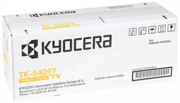 Тонер-картридж Kyocera TK-5405Y 1T02Z6ANL0 желтый для TASKalfa MA3500ci , 10 000 стр.