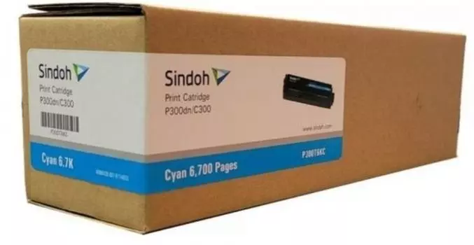 Тонер-картридж Sindoh P300T6KC-W голубой для C300 6 700стр.