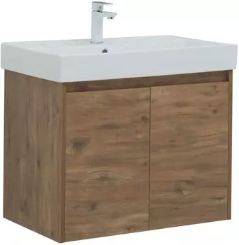 Тумба с раковиной Aquanet Nova Lite 75 дуб рустикальный, 2 дверцы