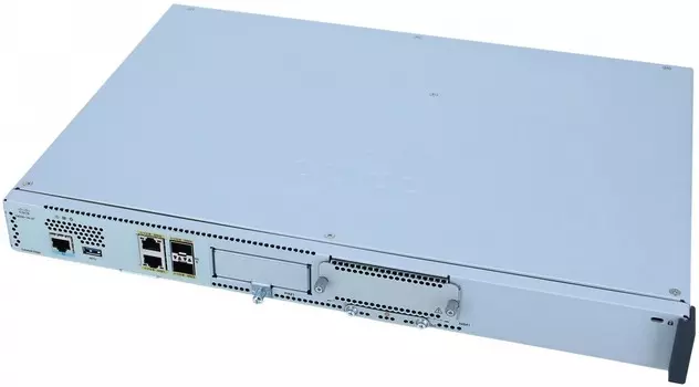 Маршрутизатор Cisco C8200-1N-4T C8200 1RU w/1 NIM slot and 4x1 Gigabit Ethernet WAN ports, HSEC License key (enables up to 1Gbps IPsec traffic), 8GB D