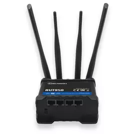 Маршрутизатор промышленный Teltonika Networks RUT950 LTE, 2 SIM, WAN, 3xLAN, Wi-Fi 802.11b/g/n, MIMO 2x2