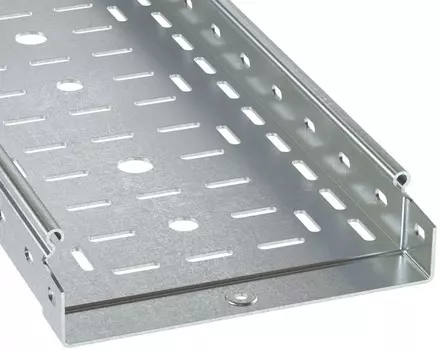 Лоток листовой перфорированный DKC 3526010ZL (ШxВxД) 50x50x3000 мм, сталь, цинк-ламель, "S5 Combitech" (уп/2 шт)