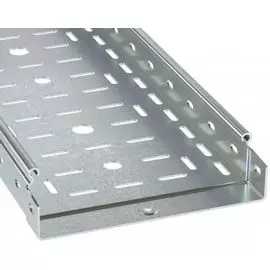 Лоток листовой перфорированный DKC 3526012ZL (ШxВxД) 50x50x3000 мм, сталь, цинк-ламель, "S5 Combitech" (уп/2 шт)