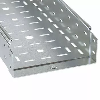 Лоток листовой перфорированный DKC 3530112HDZ (ШxВxД) 80x80x3000 мм, сталь, горячеоцинкованная, "S5 Combitech" (уп/2 шт)