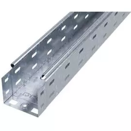 Лоток листовой перфорированный DKC 35301HDZ (ШxВxД) 80x80x3000 мм, сталь, горячеоцинкованная, "S5 Combitech" (уп/8 шт)