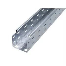 Лоток листовой перфорированный DKC 35301ZL (ШxВxД) 80x80x3000 мм, сталь, цинк-ламель, "S5 Combitech" (уп/8 шт)