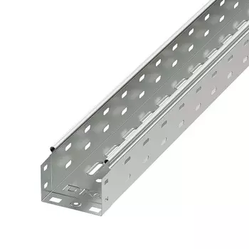 Лоток листовой перфорированный DKC 35331ZL (ШxВxД) 100x100x2000 мм, сталь, цинк-ламель, "S5 Combitech" (уп/8 шт)