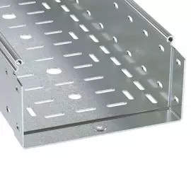 Лоток листовой перфорированный DKC 3534110ZL (ШxВxД) 100x100x3000 мм, сталь, цинк-ламель, "S5 Combitech" (уп/2 шт)